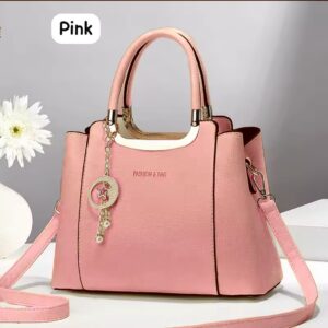 Elegant Handbag with Star Charm Pendant and Structured Design