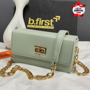 Trendy Shoulder Bag with Modern Chain Design