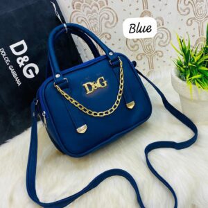 Chic Box Satchel with Gold Chain Accent