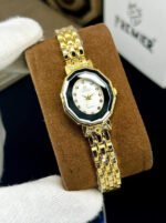 Premium Octagonal Women's Watch With Crystal Hour Markers