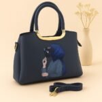 Trendy Handbag With Artistic Girl Print And Detachable Strap - Image 8