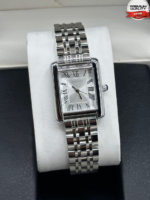 Vintage Inspired Rectangular Watch With Roman Numeral Dial