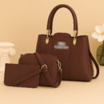Trendy 3-Piece Handbag Set with Tote, Crossbody and Wallet