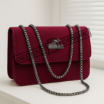 UrbanMuse Trendy Women’s Shoulder Bag with Metal Chain Strap