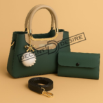 Elegant Jing & Pin Handbag Set with Decorative Keychain & Pouch