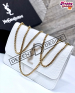 Luxury Croc-Textured Shoulder Bag for Women with Gold Chain