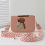 Stylish Women’s Crossbody Shoulder Bag with Printed Design