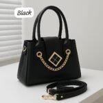 Luxury Handbag with Gold Chain Detailing – Elegant Designer Style - Image 7