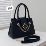 Luxury Handbag with Gold Chain Detailing – Elegant Designer Style - Image 3