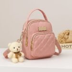 Stylish Women’s Mini Crossbody Bag with Multiple Zippers and Adjustable Strap