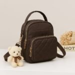 Stylish Women’s Mini Crossbody Bag with Multiple Zippers and Adjustable Strap - Image 8