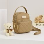 Stylish Women’s Mini Crossbody Bag with Multiple Zippers and Adjustable Strap - Image 5