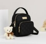 Stylish Women’s Mini Crossbody Bag with Multiple Zippers and Adjustable Strap - Image 3