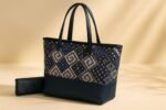 Vintage Bloom Tote & Matching Accessory Clutch Set - Image 3