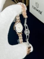 Premium Octagonal Women's Watch With Crystal Hour Markers