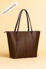 Minimalist Structured Tote Bag with Extended Handles