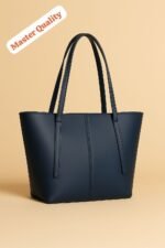Minimalist Structured Tote Bag with Extended Handles