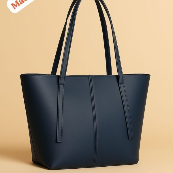 Minimalist Structured Tote Bag with Extended Handles