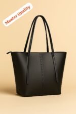 Minimalist Structured Tote Bag with Extended Handles