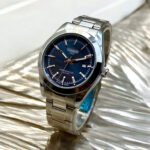 Premium Men's Watch With Sunray Dial And Dual Finish Bracelet