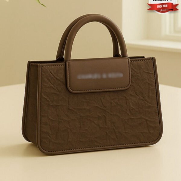 Premium Textured Women's Handbag With Dual Handles