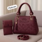 Galaxy Premium Embossed Satchel With Matching Tech Pouch