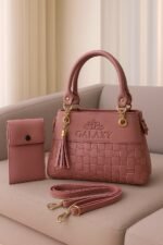 Galaxy Premium Embossed Satchel With Matching Tech Pouch