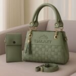 Galaxy Premium Embossed Satchel With Matching Tech Pouch