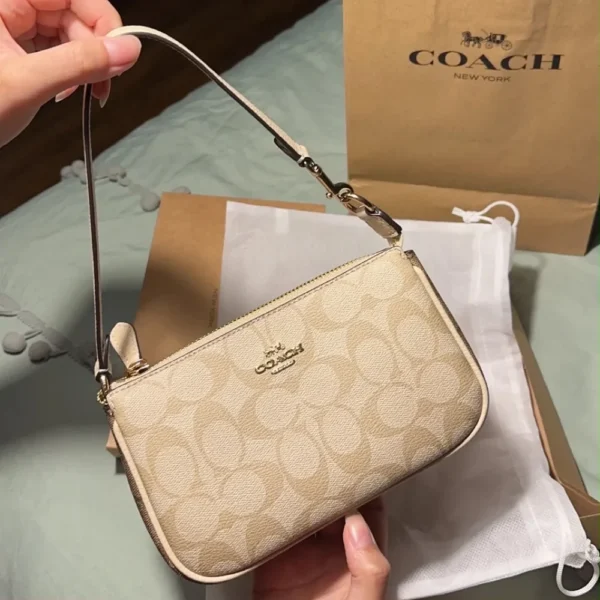 Coach Signature Canvas Mini Shoulder Bag