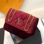 Velvet Glamour Crossbody Bag For Women