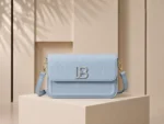 Lb Textured Flap Crossbody Bag