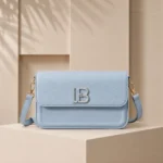Lb Textured Flap Crossbody Bag