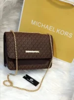 Mk Monogram Flap Shoulder Bag