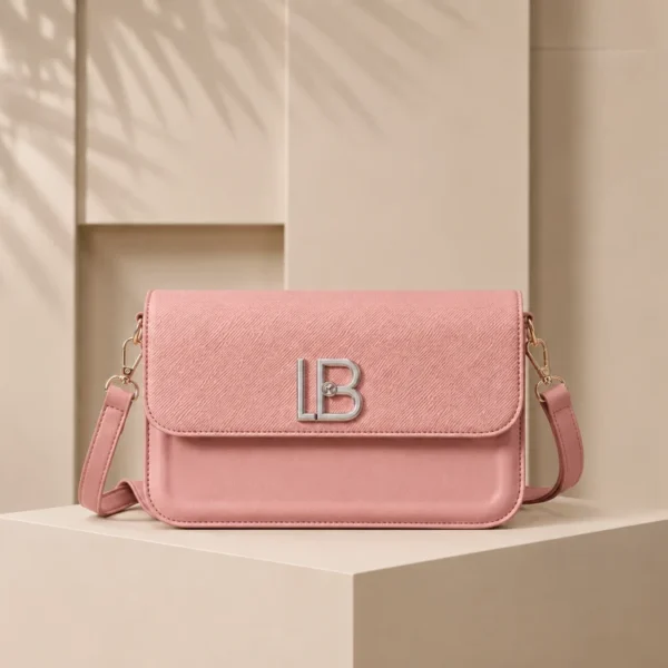 Lb Textured Flap Crossbody Bag