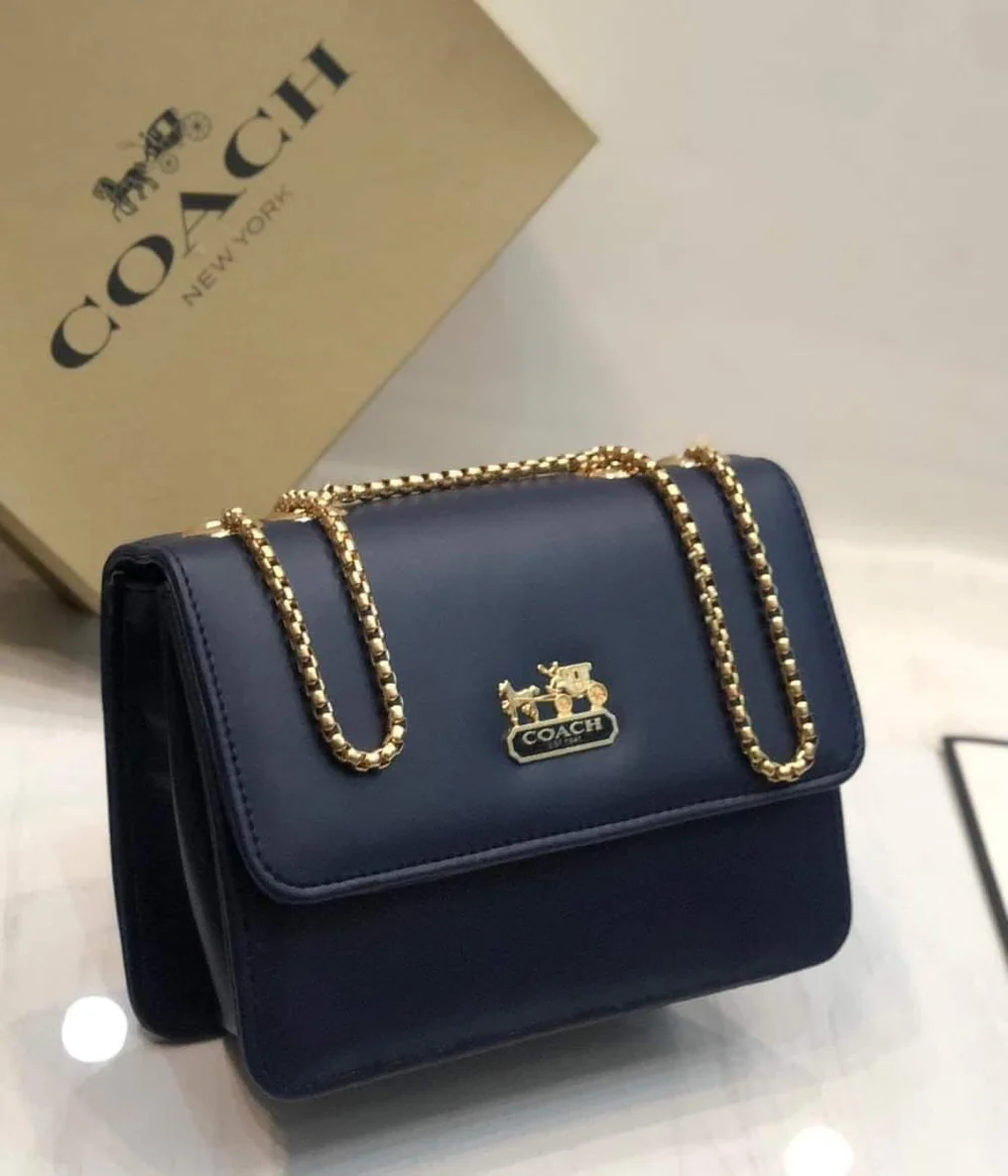 Coach Smooth Leather Flap Shoulder Bag Coach Smooth Leather Flap Shoulder Bag