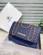 Mk Monogram Flap Shoulder Bag