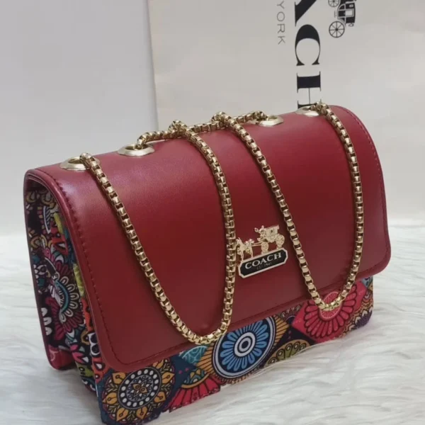 Elegant Crimson Crossbody Bag