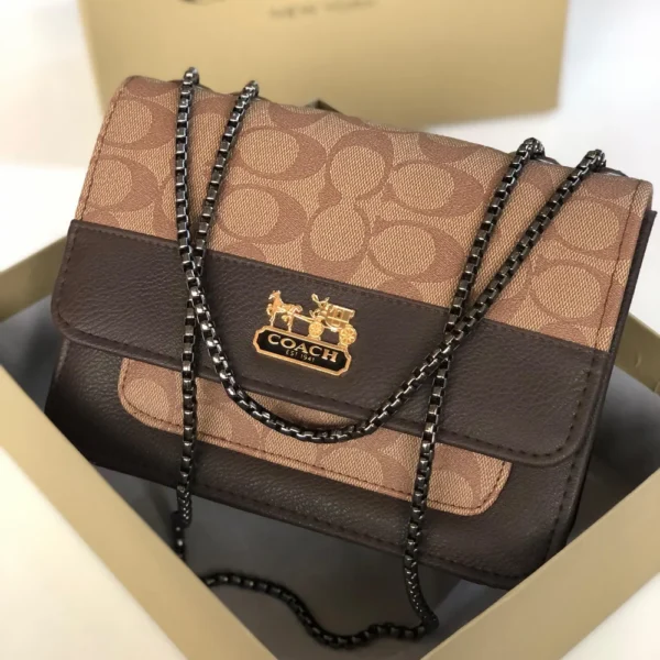Coach Signature Monogram Women Crossbody Bag