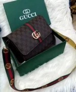 Gucci Monogram Web Stripe Flap Shoulder Bag - Image 3