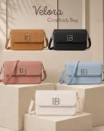 Lb Textured Flap Crossbody Bag