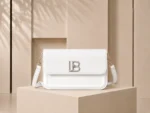 Lb Textured Flap Crossbody Bag