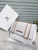 Mk Monogram Flap Shoulder Bag