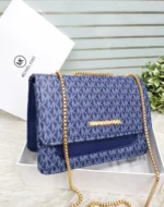 Mk Monogram Flap Shoulder Bag