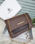 Mk Monogram Flap Shoulder Bag