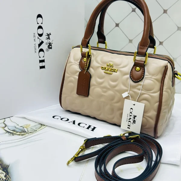Premium Coach Monogram Satchel Handbag For Women