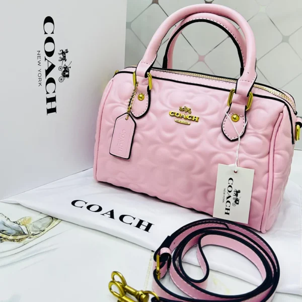 Premium Coach Monogram Satchel Handbag For Women