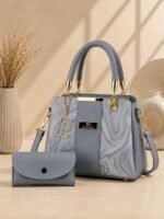 Luxury Top Handle Handbag With Matching Wallet