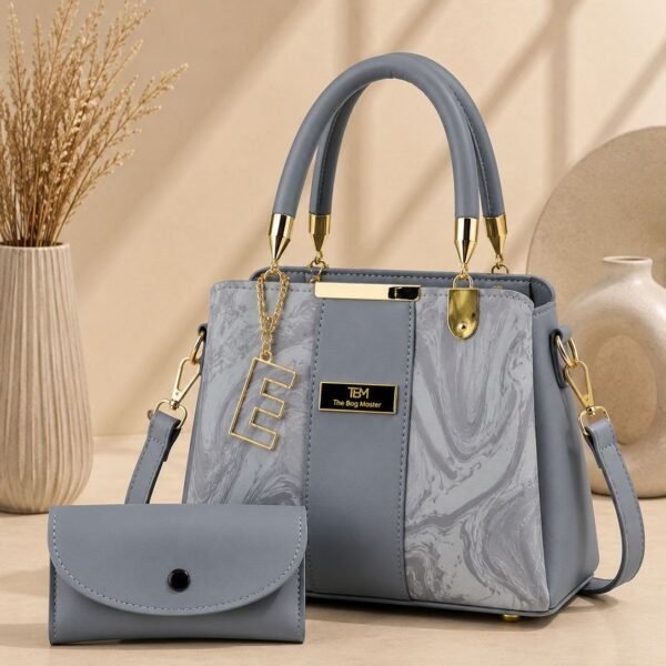 Luxury Top Handle Handbag With Matching Wallet