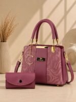 Luxury Top Handle Handbag With Matching Wallet