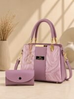 Luxury Top Handle Handbag With Matching Wallet